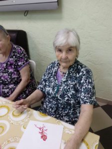 Правополушарное рисование для пожилых в пансионате "Ялта"