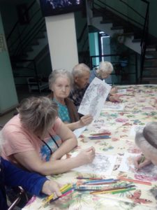 Занятия с пожилыми "Антистресс" в пансионате "Ялта"