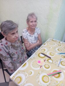 Творческие занятия с пожилыми, посвященные предстоящей Пасхе